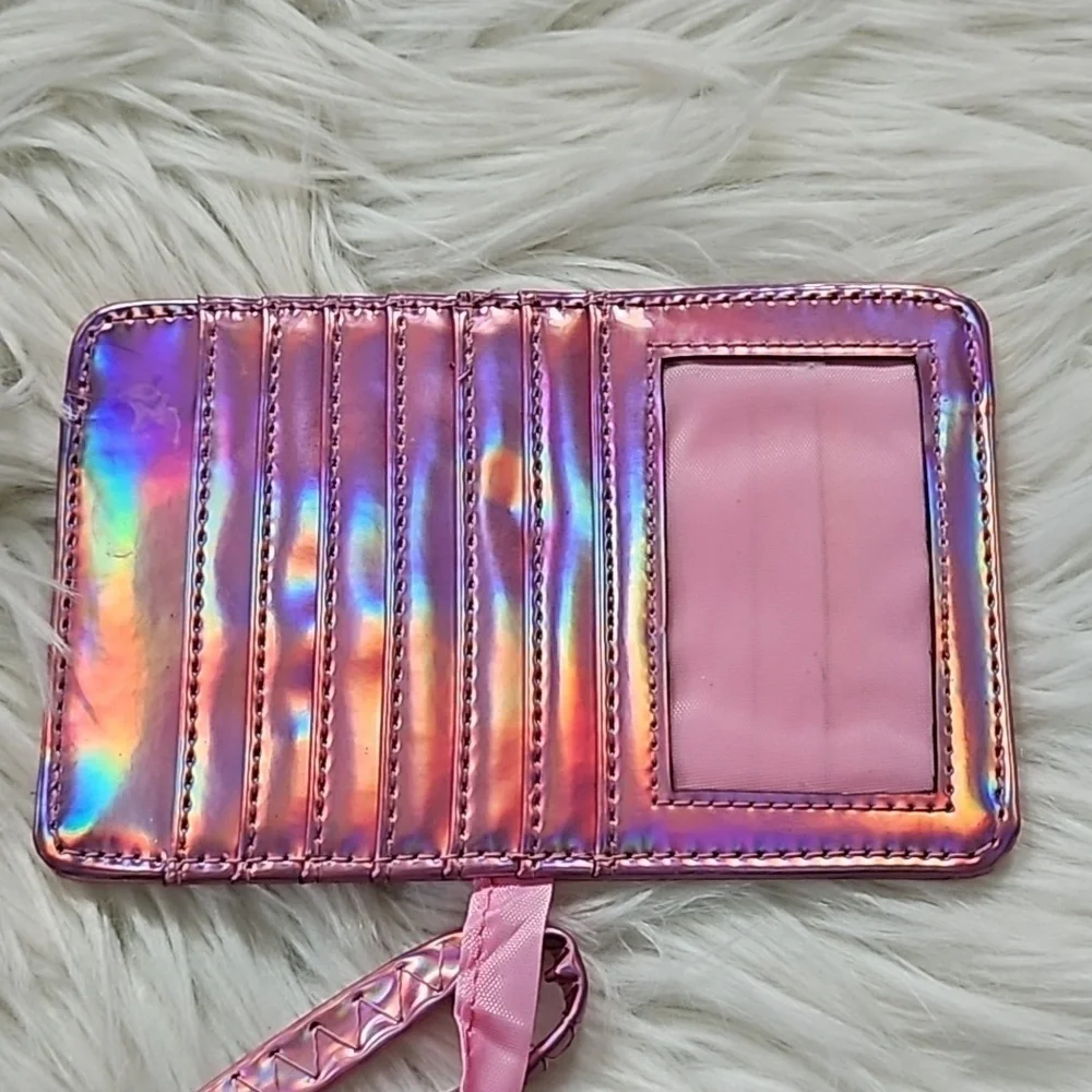 Maurices Maroon Wallet and Unbranded Iridescent Pink Wallet Set